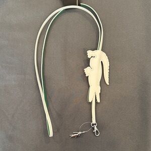 Lacoste White Key/Badge Holder